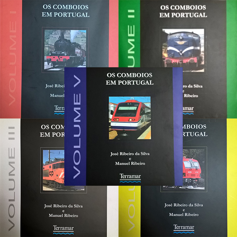 Os Comboios em Portugal - Coleção de 5 volumes